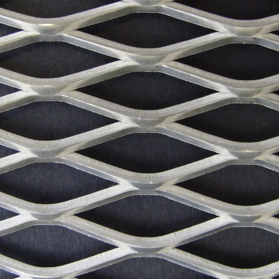 high security aluminium expanded mesh/ diamond hole expanded metal mesh diamond expanded metal mesh