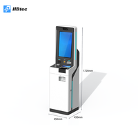 Kiosque tactile personnalisé pour l'enregistrement/décheck-in en libre-service avec distributeur de cartes et scanner de passeport, doté d'un SDK hôtelier