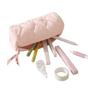 Bolsa de Maquillaje Portátil, Impermeable, de Poliéster Ecológico, Ligera, Acolchada, de Pequeña Capacidad, Organizador de Cosméticos, Estuche de Viaje - Product Image 5