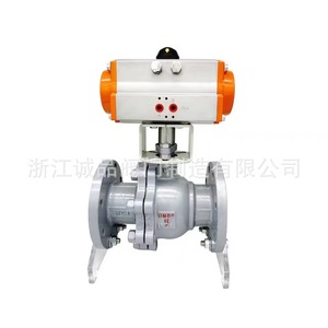 วาล์วบอลนิวเมติก Q641F-16 25 40 64 วาล์วบอลแบบมีหน้าแปลน สำหรับน้ำ แก๊ส น้ำมัน รองรับการผลิตตามแบบ OEM วัสดุเหล็กหล่อ - Product Image 1