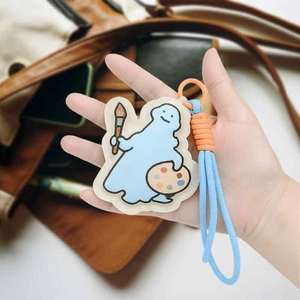 Porte-clés en peluche avec logo personnalisé, animal en peluche doux, porte-clés OEM, cadeau promotionnel - Product Image 5