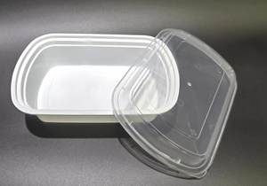 Durable Rectangular Plastic Food Storage <b>Container</b> with Clear Locking Lid Ideal for Leftovers and Prep - Product Image 2