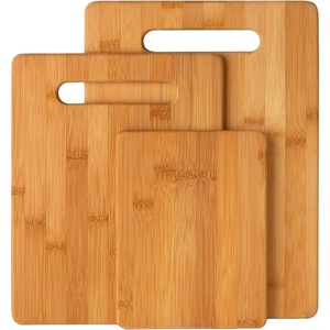 Classic Cuisine Bamboo Cutting Board Set Of 3 Natural Eco-Friendly Natural Bamboo Kitchen Cutting Board