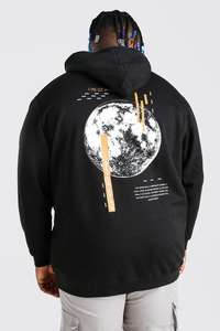 2021 Unisex de gran tamaño 100% algodón Sudadera con capucha sublimación personalizada Logo Drop Shoulder sudadera bordada de talla grande de invierno para hombres - Product Image 6