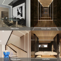 Profilé en aluminium pour bande LED intérieure personnalisée, canal de plafond, profilé en aluminium LED encastré 3M