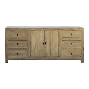 Archivador de Madera Reciclada Antiguo de Alta Calidad, Mueble de Oficina, Archivador Natural para Mapas - Product Image 4