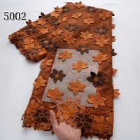 Tela de Encaje Africana Bordada con Flores 3D, Soluble en Agua, de Alta Calidad, para Vestidos de Fiesta, Guipur, Cordón, Gran Venta