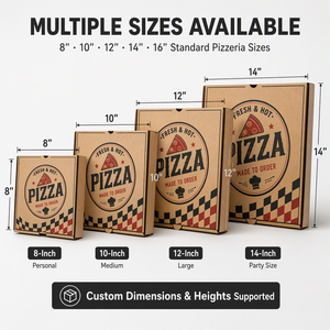 Boîte <span class=keywords><strong>à</strong></span> pizza personnalisée imprimée, boîte d'emballage en carton ondulé jetable pour pizzeria, <span class=keywords><strong>restaurant</strong></span>, vente <span class=keywords><strong>à</strong></span> <span class=keywords><strong>emporter</strong></span>, vente en gros - Product Image 5