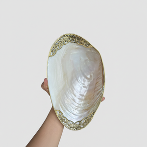 ASSIETTES DE HAUTE QUALITÉ 2025: PLATS EN CAVIAR EN NACRE ET COQUILLAGE ARTISANAUX, ENSEMBLES D'ASSIETTES EN COQUILLE DE CONQUE, ACCESSOIRES (CHAUD) - Product Image 1
