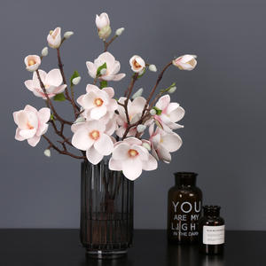 Nuevo tacto Real simulado EVA <span class=keywords><strong>Yulan</strong></span> arte Artificial <span class=keywords><strong>Magnolia</strong></span> para el hogar boda escenario carretera guía decoración arreglo floral - Product Image 4