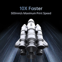 Anycubic Kobra 2 Plus otomatis Leveling 10X Max kecepatan cetak 500mm/S ukuran cetak 320*320*400mm besar FDM 3D Printer