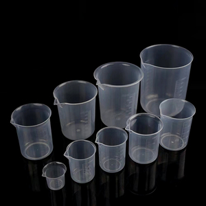 50ml 100ml 150ml 200ml 250ml 300ml 400ml 500ml स्नातक की उपाधि मापने कप प्लास्टिक बीकर - Product Image 5
