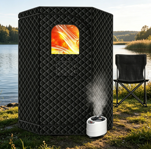Sauna Portátil Plegable para Exteriores, Sauna de Vapor Seco para el Hogar, Sauna Aislada de Gran Tamaño - Product Image 1