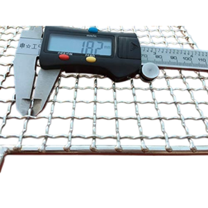 Non Stick Heat Resistant Dark Grey Barbecue Mesh Grill <b>Rack</b> Round Square Customized Size Stainless Steel <b>BBQ</b> Grill Net - Product Image 4