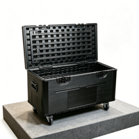 Valise de transport en PE imperméable, double couche, résistante aux chocs, conçue pour protéger et transporter les écrans LED.
