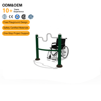 Equipo de Fitness para Exteriores Inclusivo, Bicicletas de Tai Chi, Parque de Fitness para Necesidades Especiales, Equipo de Bicicleta Manual Accesible para Discapacitados