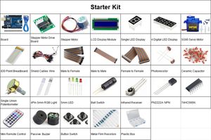 Kit de démarrage d'affichage LCD1602 OKY1026 avec carte pour projets électroniques DIY - Product Image 2