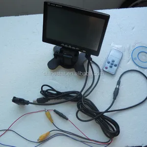 Monitor touchscreen lcd tft 7 polegadas para carro, para pc pos dvd com 2av