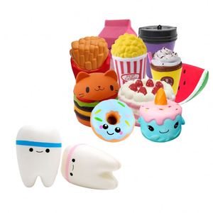 Custom Logo Slow Rising Squishy Promotion Cartoon Shape Tooth Low <b>Rebound</b> Stress Reliever Ball Toy for Kids - Product Image 2
