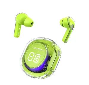 Air39 Headset Bluetooth transparan, Headphone Game pengurang kebisingan baterai tahan lama Bass TWS 5.3