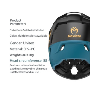 Volledig veilige DUAL SPORT helm met geïntegreerd insectennet, anti-impact, voor volwassenen, outdoor fietsen, mountainbike, off-road gebruik, 11-15 Air - Product Image 4