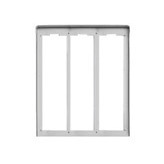 Telaio per 3 piastre in alluminio, lunghezza 42 pollici, altezza 5,3 pollici - Product Image 1
