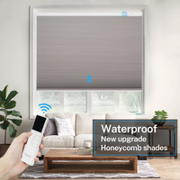 Persianas Eléctricas Inteligentes Modernas Tipo Panal de Abeja, 100% Protección Solar y Oscurecimiento, Aptas También para Ventanas Interiores Grandes