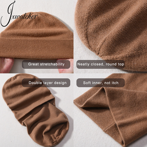 Bonnet en cachemire tricoté unisexe, 20+ couleurs, logo personnalisé, OEM, stock disponible, livraison rapide, MOQ 50 pièces, bonnet slouchy, vente en gros - Product Image 4