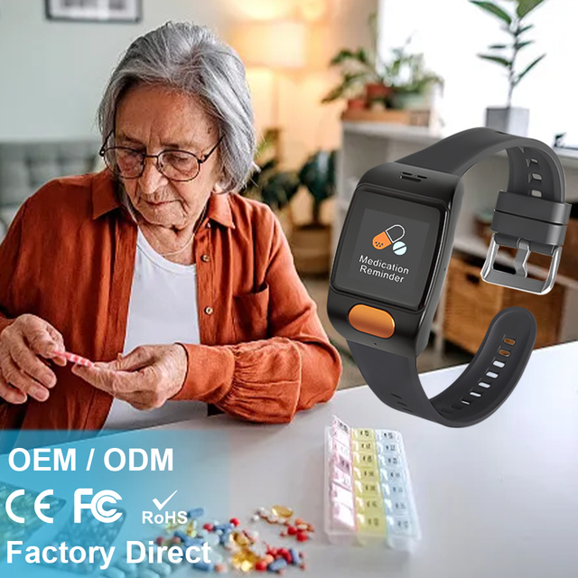 L20PRO Healthcare Smart Watch for Elderly-Waterproof IP67 GPS Navigation 4G SIM Card Heart Rate Monitor SOS Fall Detection Watch
