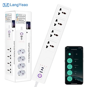 Regleta Inteligente Universal LangYeao 20W PD 7 en 1, 4 Tomas de Corriente con Control Independiente, WiFi, Zigbee, Compatible con Alexa y Google Home - Product Image 1