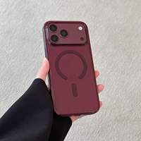 Coque magnétique transparente haute qualité pour iPhone 18 Pro Max, texture originale, anti-chute, protection intégrale