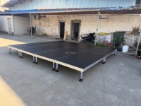 Estructura Robusta de Aluminio, Plataforma de Escenario Modular Portátil para Festivales de Música, Conciertos, Bodas, Espectáculos, Conciertos de Rock