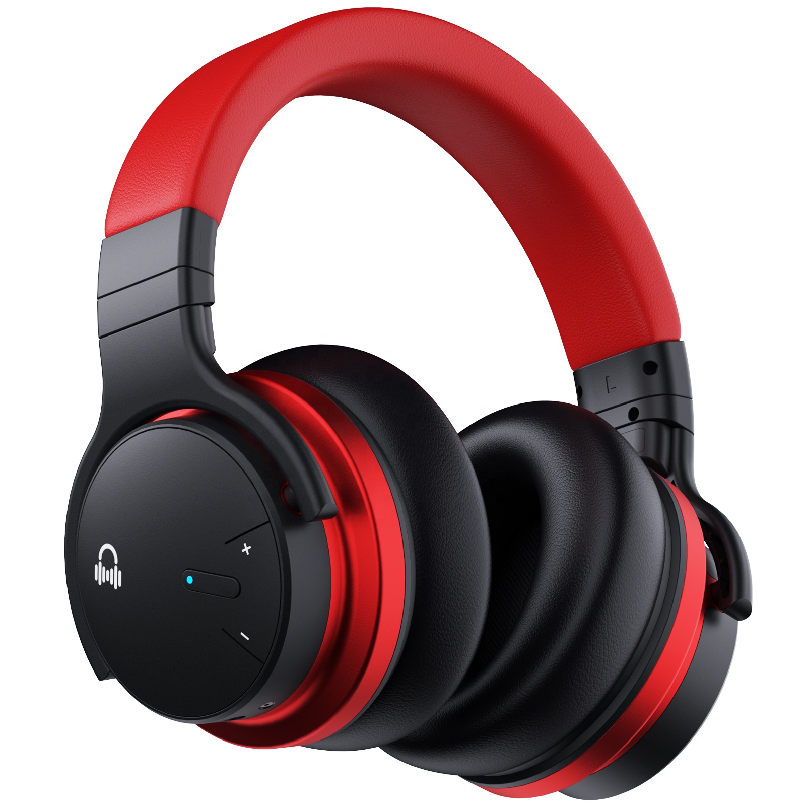 E7C ANC Wireless Headphones for Sports - Active Noise Cancelling Over-Ear Headset with 30H Battery, Bluetooth 5.4, IPX4 Waterproof, Built-in Mic, Deep Bass for Study & Gym - Black / سماعات E7C ANC اللاسلكية للرياضة - سماعة رأس فوق الأذن مع عزل الضوضاء النشط، بطارية 30 ساعة، بلوتوث 5.4، مقاومة للماء IPX4، ميكروفون مدمج، Bass عميق للدراسة والجيم - أسود