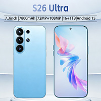 Teléfono Móvil al por Mayor, S26 Ultra 5G, Smartphone 4G Real, Pantalla 4K, 16G+1T, Desbloqueado Global, Batería de 8000mAh, Nuevo