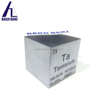 Cube de tantale d'élément de densité de haute pureté Cubes de Ta en métal personnalisés