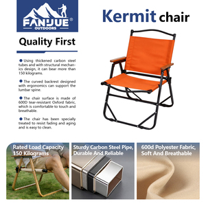 Chaise Kermit à séchage rapide, respirante, pliable, légère, en tissu tropical, sèche en quelques minutes, pour extérieur, plage, camping, patio, vente en gros - Product Image 2