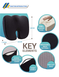 Coussin de siège en mousse orthopédique antidérapant pour coccyx, confortable, durable et de qualité supérieure, vente en gros - Product Image 5