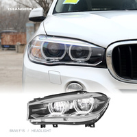 Assemblages de phares automatiques pour BMW X5 F15 2014-2018, assemblage de phares LED, mise à niveau LED Angel Eye bicolore DRL