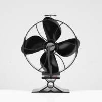 Ventilateur d'extraction silencieux Ecofan à 4 pales pour poêle à bois et à granulés, alimenté par la chaleur du foyer, pour usage intérieur en hiver