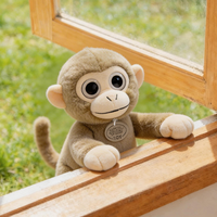 Nouvelle peluche singe doré, jouet en peluche singe, décoration de voiture gorille, cadeau pour enfants
