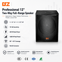 Subwoofer unique de 18 pouces 600W, grand subwoofer de basses pour DJ, équipement audio