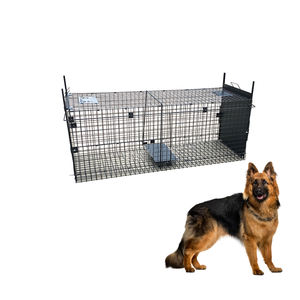 Cage <span class=keywords><strong>à</strong></span> chien pliable robuste, piège <span class=keywords><strong>à</strong></span> <span class=keywords><strong>loup</strong></span>, piège <span class=keywords><strong>à</strong></span> renard, grande cage <span class=keywords><strong>à</strong></span> chien pour la lutte contre les animaux - Product Image 5