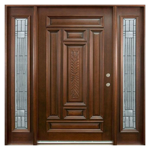 <span class=keywords><strong>Meilleur</strong></span> prix Porte d'entrée extérieure en <span class=keywords><strong>bois</strong></span> massif moderne imperméable pour appartement et hôtel - Product Image 2