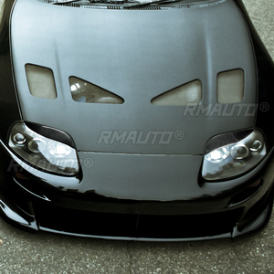 1 par de cubiertas de fibra de carbono real para faros delanteros de coche, para Toyota Supra 1993 1994 1995 1996 1997 1998, accesorios para coche - Product Image 6