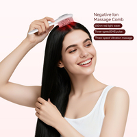Masseur électrique portatif pour le cuir chevelu, lumière rouge, applicateur d'huile électrique pour cheveux, peigne pour la croissance des cheveux, brosse de soin des cheveux