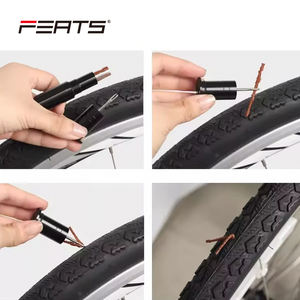 Kit de réparation de pneu sans chambre à air pour bicyclette FERTS Mastic de crevaison de pneu de vélo Réparation de perceuse à rayures en caoutchouc Peut aussi être rangé dans le guidon - Product Image 3