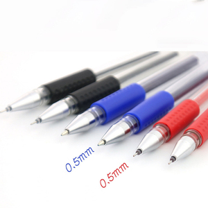 Hotsale European Standard Stationery Wholesale Custom 3 Colors (Blue/Red) Gel Ink <b>Pens</b> 0.5mm Smooth Fluent Writing Gel <b>Pen</b> Sets - Product Image 2