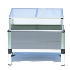 Ripiani sopraelevati all’aperto grandi letti di giardino rialzati a base di ortaggi con <span class=keywords><strong>mini</strong></span> serra a base di alluminio freddo - Product Image 1