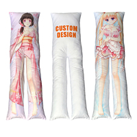 Oreiller corporel personnalisé à faible MOQ, motif personnage de dessin animé, forme carrée à jambes séparées, 160x50cm 63x20in, pour usage domestique, fournisseur
