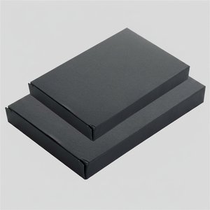 Scatola portaoggetti rettangolare nera 90x140 mm per contenitore decorativo per notebook - Product Image 2